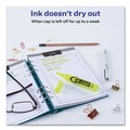 Highlighters | Avery 24130 HI-LITER Desk-Style Chisel Tip Highlighters - Fluorescent Yellow Ink/Black Barrel (200/Box) image number 6