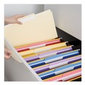 File Folders | Universal UNV15112 1/2 Cut Tabs 11-Point Assorted Positions Top Tab File Folders - Legal Size, Manila (100/Box) image number 5