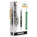 Pens | Zebra 42610 0.7 mm Retractable Medium Sarasa Dry X10 Gel Pen - Black Ink, Black/Silver Barrel (1-Dozen) image number 1