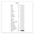 Pens | uni-ball 70362 uniONE 0.7 mm Retractable Gel Pen - Black Ink/White/Black Barrel/Medium (1-Dozen) image number 8