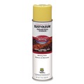Painting | Rust-Oleum 264695 Industrial Choice 17 oz M1400 System Water-Based Construction Marking Paint - Flat High-Visibility Yellow (12/Carton) image number 0