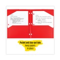 File Folders | Five Star 38049 11 in. x 8.5 in. Two-Pocket Stay-Put Plastic Folder - Assorted (4/Pack) image number 9