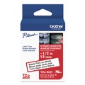 Labels | Brother P-Touch TZES231G 0.47 in. x 26.2 ft. TZe Standard Adhesive Laminated Labeling Tape - Black on White image number 0
