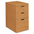 Office Carts & Stands | HON H105102.CC 15.75 in. x 22.75 in. x 28 in. 10500 Series 3-Drawers: Box/Box/File Legal/Letter Mobile Pedestal File - Harvest image number 0