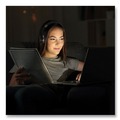 Office Electronics & Batteries | Morpheus 360 HP5500R SERENITY 3 ft. Cord Stereo Wireless Headphones with Microphone - White/Rose Gold image number 3