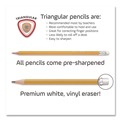 Pencils | Maped Helix 851770ZT Essentials Triangular Pre-Sharpened HB No. 2 Pencils - Black Lead/Yellow Barrel (144/Box) image number 4
