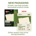 Labels | Avery 48266 0.66 in. x 3.44 in. EcoFriendly Permanent File Folder Labels - White (30/Sheet, 25 Sheets/Pack) image number 6