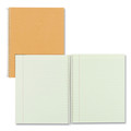 Notebooks & Pads | National 33008 80 Eye-Ease Green Sheets 10 in. x 8 in. Narrow Rule Single-Subject Wirebound Notebooks - Brown Board Cover image number 1