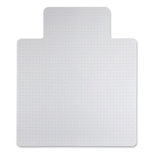 Office Chair Mats | Alera CM12233ALEPL 45 in. x 53 in. Moderate Use Wide Lipped Studded Chair Mat for Low Pile Carpet - Clear image number 0