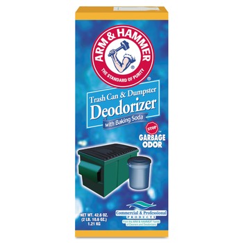  | Arm & Hammer 33200-84116 42.6 oz. Sprinkle Top Trash Can and Dumpster Powder Deodorizer - Original (9/Carton)
