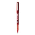 Pens | Pilot 35202 VBall Extra-Fine 0.5 millimeter Stick Liquid Ink Rollerball Pen - Red Ink/Red/Clear Barrel (1-Dozen) image number 1