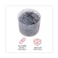 Paper Clips | Universal UNV21001 Plastic-Coated Paper Clips - Assorted Sizes Silver (1000/Pack) image number 1