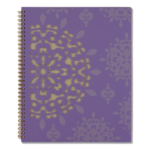 Notebooks & Pads | AT-A-GLANCE 122-905 12-Month (Jan to Dec): 2026 11 in. x 8.5 in. Geometric Artwork Vienna Weekly/Monthly Appointment Book - Purple/Tan Cover image number 0
