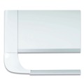 White Boards | MasterVision MVI270205 Gold Ultra 72 in. x 48 in. Magnetic Dry Erase Boards - White Lacquered Steel Surface, White Aluminum Frame image number 3