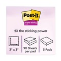 Notebooks & Pads | Post-it Notes Super Sticky 654-5SSAN 3 in. x 3 in. Pads in Playful Primary Collection Colors (5 Pads/Pack) image number 3