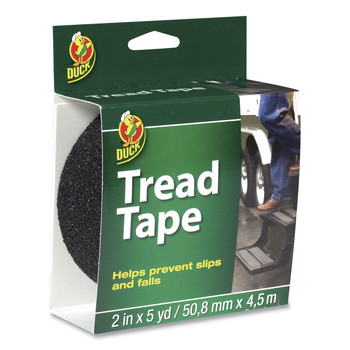  | Duck 1027475 2 in. x 5 yards 3 in. Core Tread Tape - Black (1-Roll)
