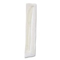 Cutlery | Boardwalk BWKKNIFEMWPPIW 5.86 in. Mediumweight Wrapped Polypropylene Plastic Knife Cutlery - White (1000/Carton) image number 2