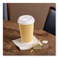 Cups and Lids | Karat C-KDL516W-PP Plastic Sipper Hot Cup Lids Fits 10 oz. to 24 oz. Hot Cups - White (1000/Carton) image number 2