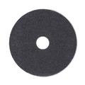Cleaning & Janitorial Accessories | Boardwalk BWK4017HIP 17 in. Diameter High Performance Stripping Floor Pads - Black (5/Carton) image number 1