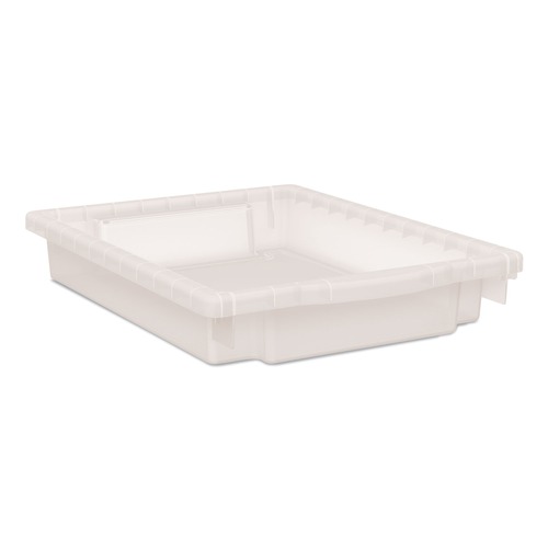 Boxes & Bins | HON HFMBIN3 Flagship 12.75 in. x 16 in. x 3 in. 1 Section Storage Bins - Translucent White image number 0