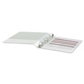 Binders | Universal UNV20962CT Economy 11 x 8.5 1 in. Capacity Round Ring View Binder, 3 Rings - White (12/Carton) image number 2