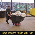 Trash & Waste Bins | Rubbermaid Commercial 2173519 101 gal 850 lb Capacity Plastic Motorized Roto Tilt Truck - Black image number 4