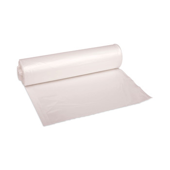 Boardwalk Z6037XNKR01 30 in. x 37 in. 30 Gallon 16 mic High Density Industrial Coreless Roll Can Liners - Natural (500/Carton)