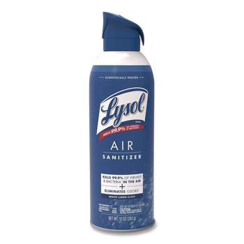 ODOR CONTROL | LYSOL Brand 19200-99351 Air Sanitizer Spray, White Linen Scent, 10 oz Aerosol Spray