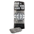Just Launched | GMT 117007 #4 Extra Coarse Industrial-Quality Steel Wool Hand Pads - Steel Gray (192/Carton) image number 1