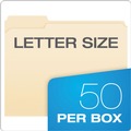 File Folders | Pendaflex FM210 1/3-Cut Tabs 1 Fastener Letter Size Fastener Folders - Manila Exterior (50/Box) image number 5