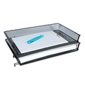 Back to School Sale | Universal UNV20012 17 in. x 10.88 in. x 2.5 in. Deluxe Mesh Stacking Side Load Tray - Legal Size, Black image number 4