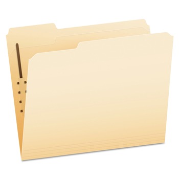 Pendaflex FM210 1/3-Cut Tabs 1 Fastener Letter Size Fastener Folders - Manila Exterior (50/Box)