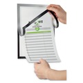 Office Presentation Supplies | Durable 477323 DURAFRAME 8.5 in. x 11 in. Note Sign Holder - Silver Frame image number 4