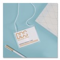 Label & Badge Holders | Avery 74520 4 x 3 Top-Load Necklace-Style Badge Holder with Laser/Inkjet Insert - White (50/Box) image number 5