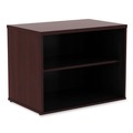 Office Filing Cabinets & Shelves | Alera ALELS593020MY Open Office Desk Series 29.5w x 19.13d x 22.78h Low Storage Cabinet Credenza - Mahogany image number 2