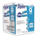 Food Service | Ziploc 364957 7 in. x 7.75 in. 32 oz Zipper Freezer Bags - Clear (300/Carton) image number 2