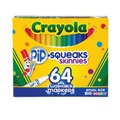 Washable Markers | Crayola 588764 Medium Bullet Tip Pip-Squeaks Skinnies Washable Markers - Assorted Colors (64/Set) image number 0