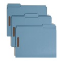 File Folders | Smead 12040 0.75 in. Expansion Top Tab Colored 2-Fastener Folders - Letter Size/Blue Exterior (50/Box) image number 0