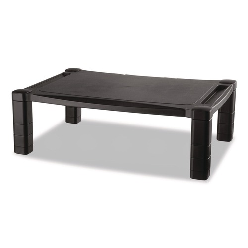 Back to School Sale | Kantek MS500 20 in. x 13-1/4 in. Height-Adjustable Wide Two-Level Stand - Black image number 0