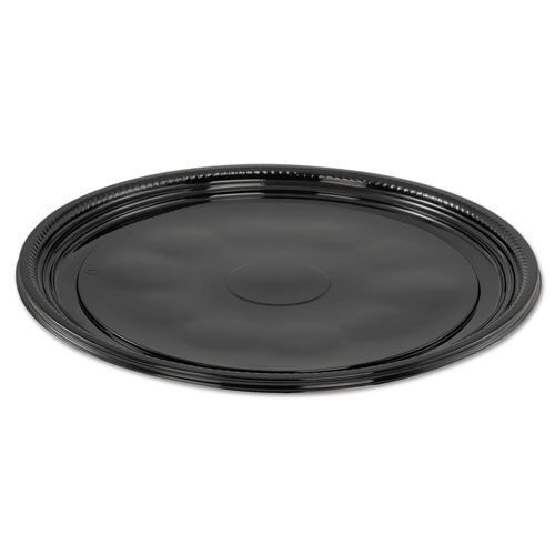 Bowls and Plates | WNA WNA A512PBL 12 in. Diameter Caterline Casuals Thermoformed Plastic Platters - Black (25/Carton) image number 0