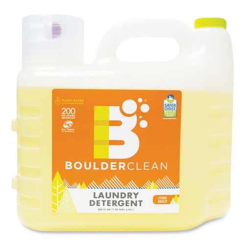 Laundry Detergents | Boulder Clean 003038EA 200 oz Bottle Liquid Laundry Detergent - Citrus Breeze image number 0
