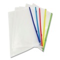 File Folders | Pendaflex 85293 10.13 in. x 5.13 in. Zipper Closure Poly Zip Check Envelope - Assorted Colors (5/Pack) image number 1