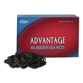 Alliance 57645 Advantage 0.04 in. Gauge Classic Rubber Bands - Black/Size 64 (1/Box)