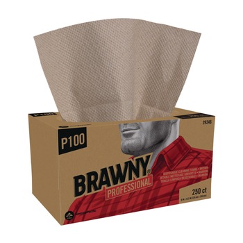 Georgia-Pacific 29246 All Purpose Wipers 1-Ply 9 x 10.25 Brown 250 Wipers/Box 24 Boxes/Carton