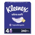 Paper Towels and Napkins | Kleenex 54308 Ultra Soft 3-Ply Facial Tissue - White (12/Carton) image number 0