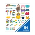Bulletin Boards | Carson-Dellosa 110487 54-Piece 23.5 in. x 7.5 in. Dress Me for the Weather Curriculum Bulletin Board Set - Multicolor image number 3