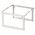 File Folders | Pendaflex 04444 18 in. to 27 in. Long Plastic Snap-Together Legal/Letter Size Hanging Folder Frame - White/Silver Accents (4/Box) image number 0