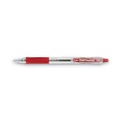 Pens | Pilot 32212 EasyTouch Fine 0.7 millimeter Retractable Ballpoint Pen - Red Ink/Clear Barrel (1-Dozen) image number 3