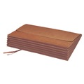 File Folders | Smead 71073 5.25 in. Expansion 1 Section Letter Size Cloth Tie Closure Redrope Expanding Wallets - Redrope image number 2