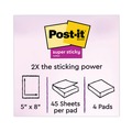 Notebooks & Pads | Post-it Notes Super Sticky 5845-SSUC 5 in. x 8 in. Note Ruled Pads - Energy Boost Collection Colors (4/Pack) image number 1
